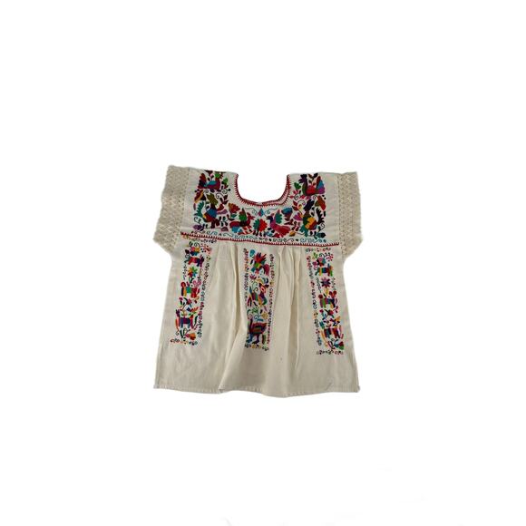 Mexican Hand embroidered bluse  Size L - Picture 9 of 14